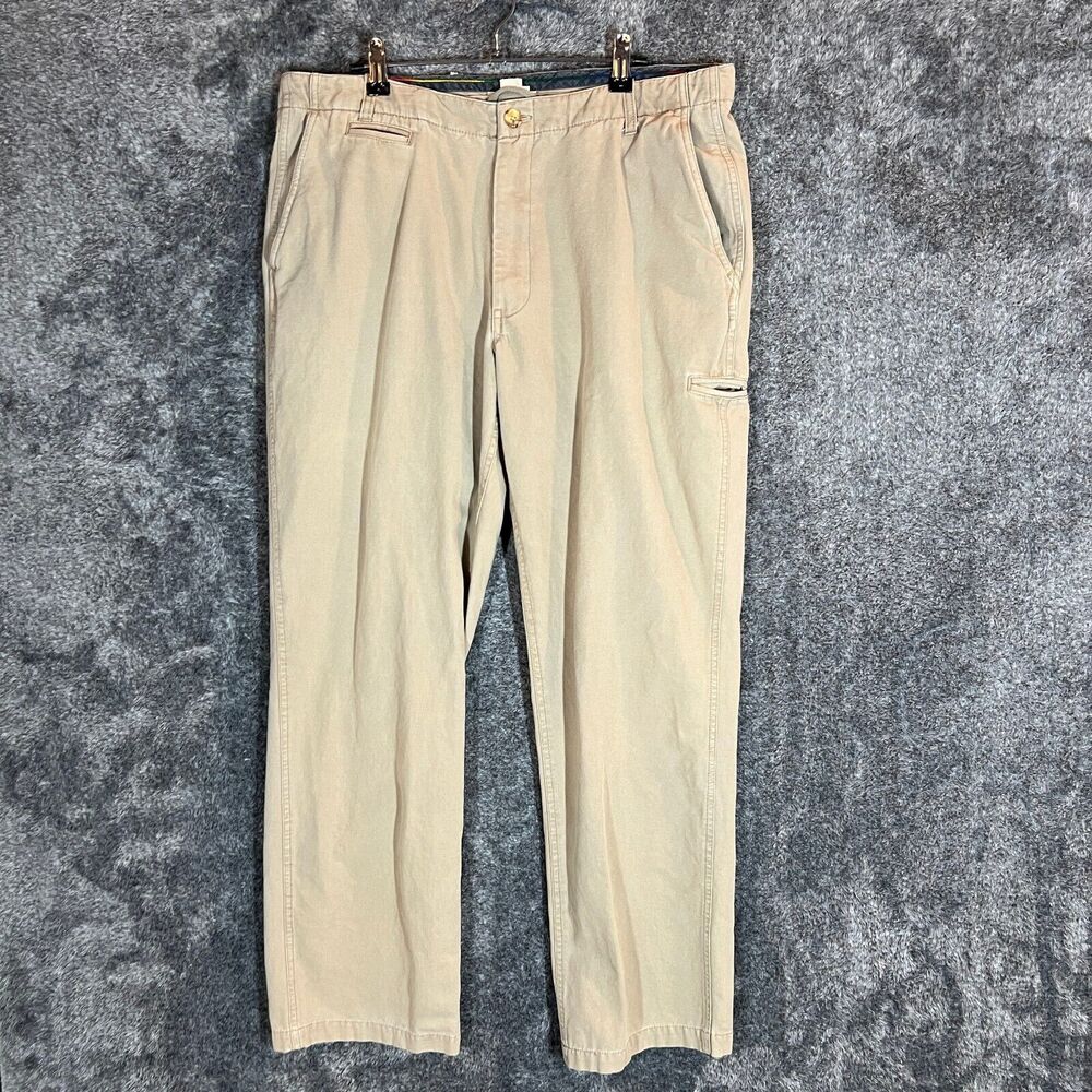 Men's Classic Beige Cotton Pants